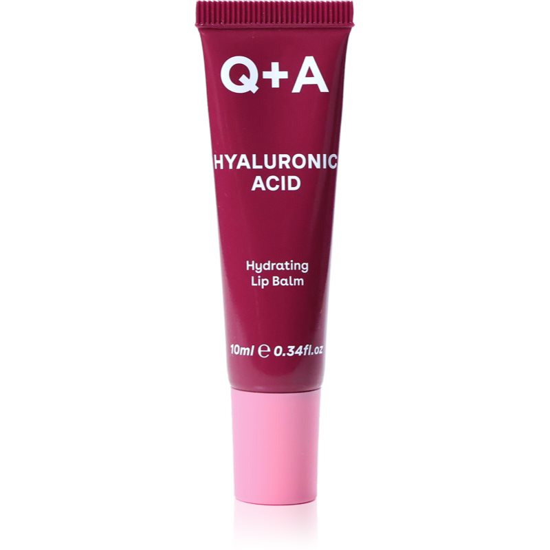 Q+A Hyaluronic Acid tónovací balzám na rty s hydratačním účinkem 10 ml