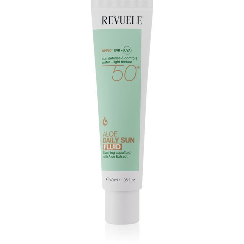 Revuele Aloe Daily Sun Fluid SPF 50+ lehký ochranný fluid na obličej SPF 50+ 40 ml