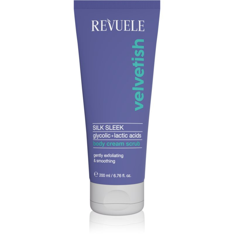 Revuele Velvetish Sleek Body Body Cream Scrub jemný tělový peeling s vyhlazujícím efektem 200 ml