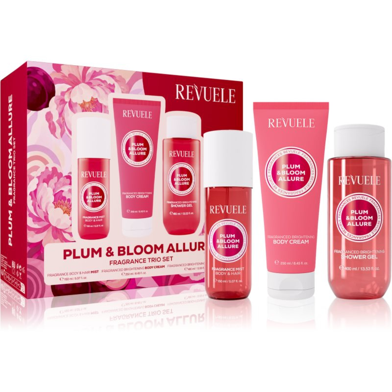 Revuele Plum & Bloom Allure Fragrance Trio Set dárková sada na tělo pro ženy