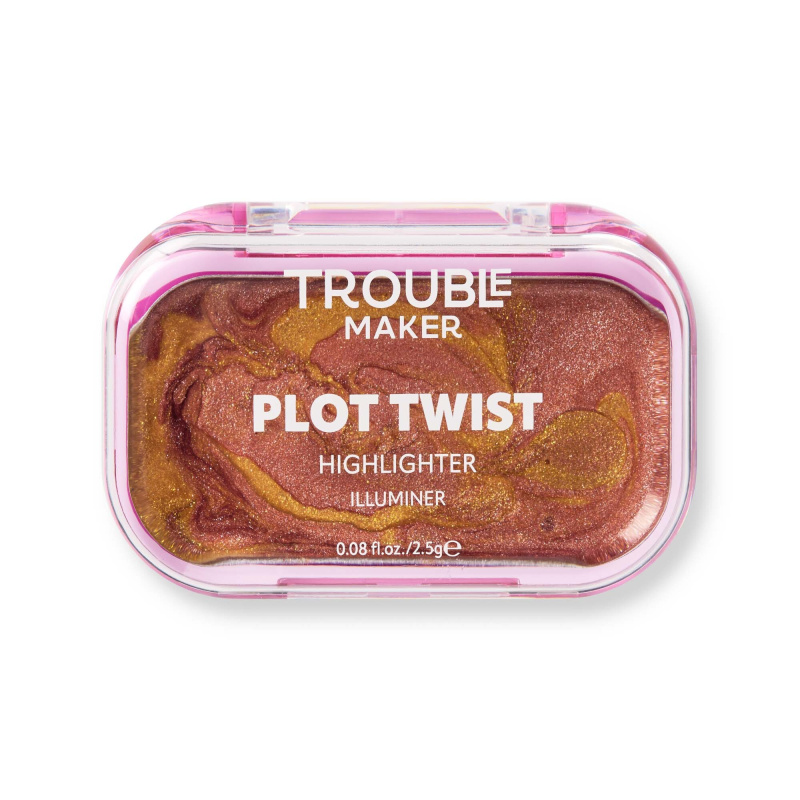 Trouble Maker Rozjasňovač Plot Twist Cream Highlight 2,5 g In Motion Gold