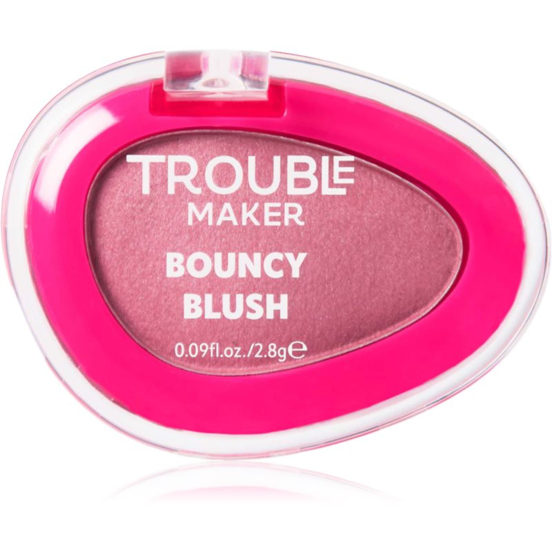 Trouble Maker Bouncy Blush pudrová tvářenka odstín Baseline Rose 2.8 g