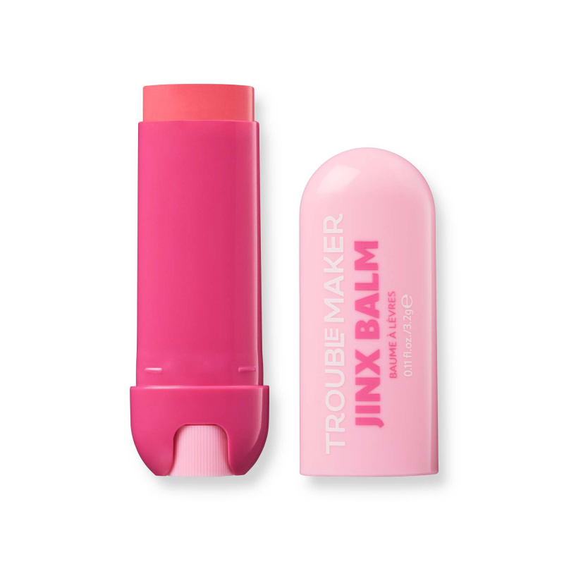 Trouble Maker Jinx Balm hydratační balzám na rty odstín Flow Pink 4 g