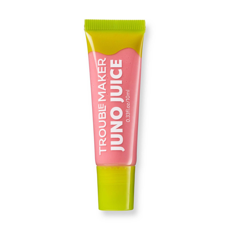 Trouble Maker Juno Juice Lipgloss lesk na rty odstín Stevie Pink 10 ml