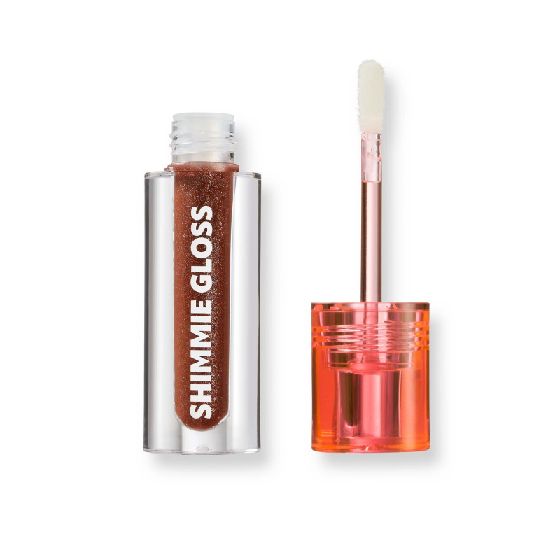 Trouble Maker Shimmie Gloss třpytivý lesk na rty odstín New Stakes Brown 3 ml