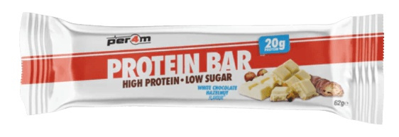 Per4m Protein Bar Low Sugar 62 g - bílá čokoláda/lískový oříšek