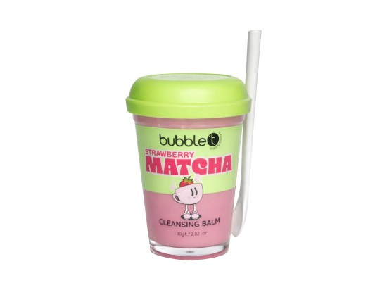 Bubble T čistící balzám jahoda-matcha 80 g