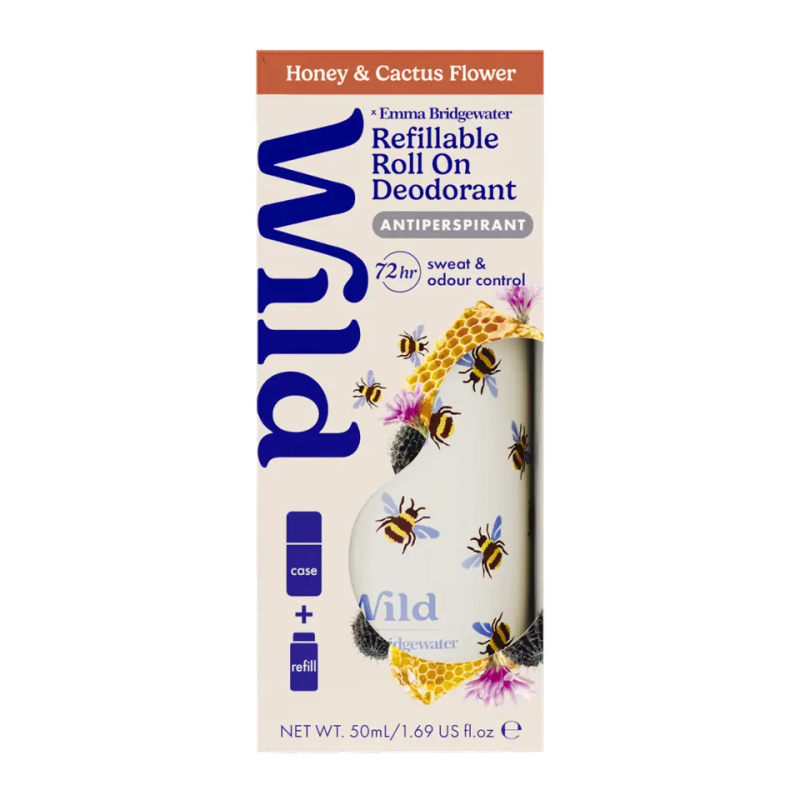 Wild Honey & Cactus Flower Bee Case deodorant roll-on s pouzdrem 50 ml