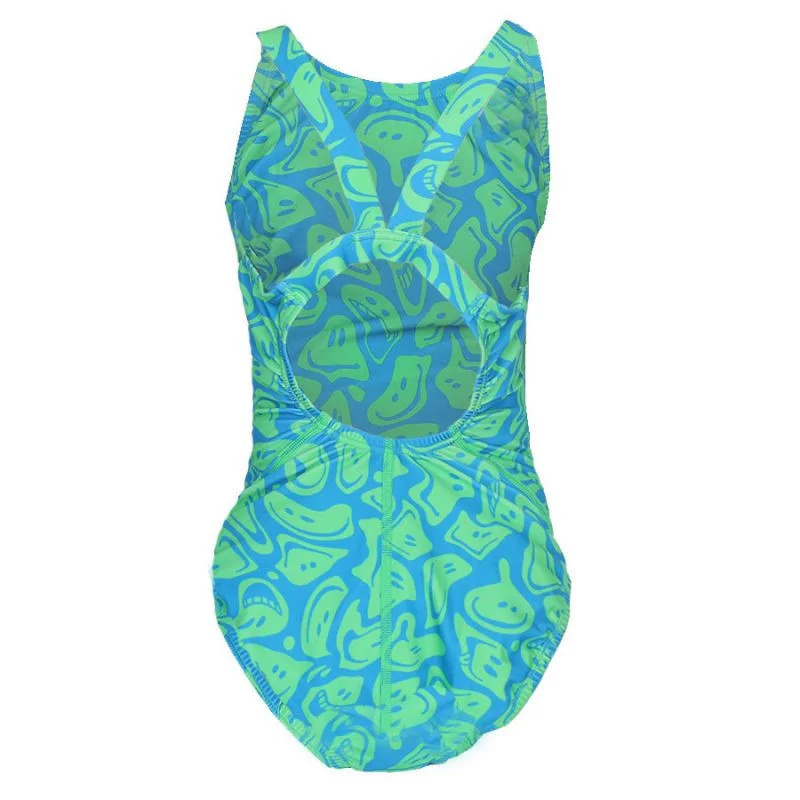 Dívčí plavky Hydrastrong Multiple Print Jr NESSD045-380 - Nike S (130-140 cm)