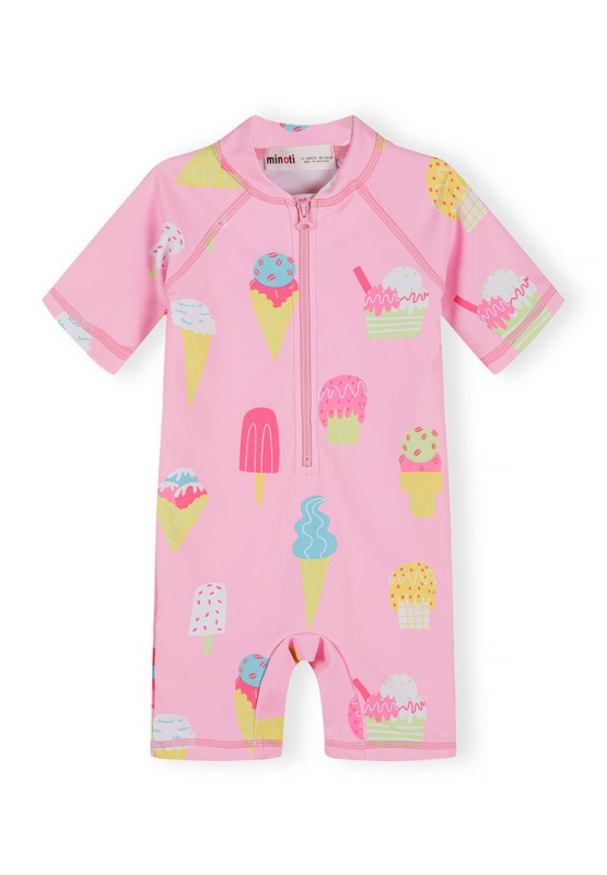 Plavkový set dívčí Minoti 30SWIM100 růžová - 92/98 | 2/3let