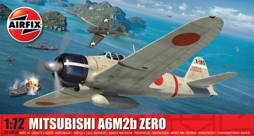 Airfix Classic Kit letadlo A01005A Mitsubishi A6M2b Zero 1:72