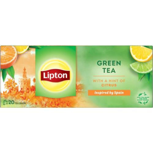 Lipton - zelený čaj - citrus