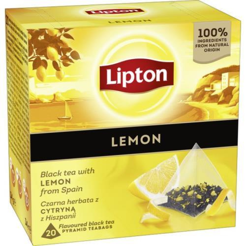 Lipton - černý čaj -  citron pyramida