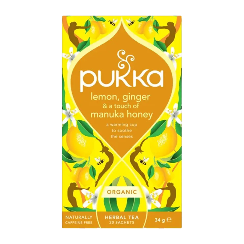 Pukka BIO Lemon Ginger Mankuka Honey porcovaný čaj 20x1,7 g