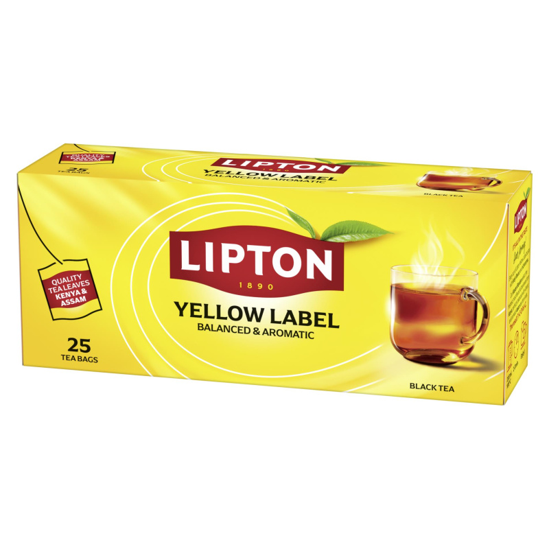 Lipton - černý čaj - Yellow Label Tea - 25 ks