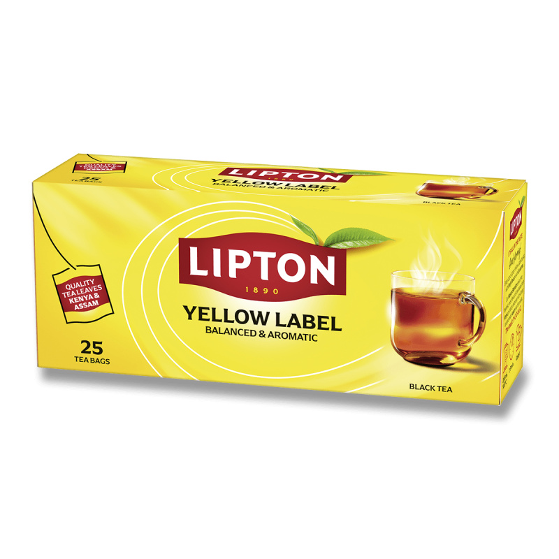 Lipton - černý čaj - Yellow Label Tea - 25 ks