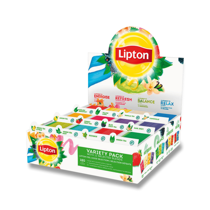 Sada čajů Lipton MIX BOX - 180 ks