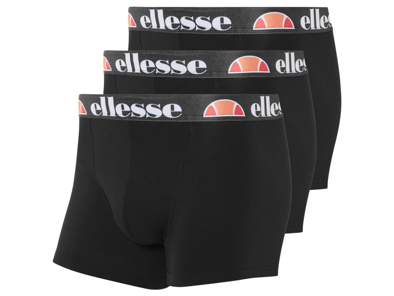Ellesse Pánské boxerky, 3 kusy (černá, S)