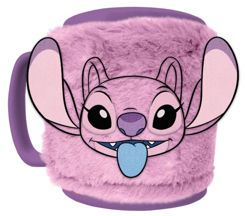 Stitch hrnek s odnímatelným plyšovým návlekem Angel