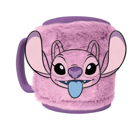 Stitch hrnek s odnímatelným plyšovým návlekem Angel