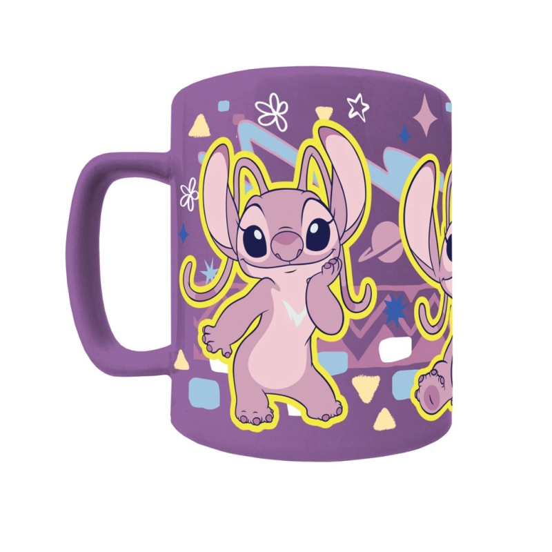 Stitch hrnek s odnímatelným plyšovým návlekem Angel