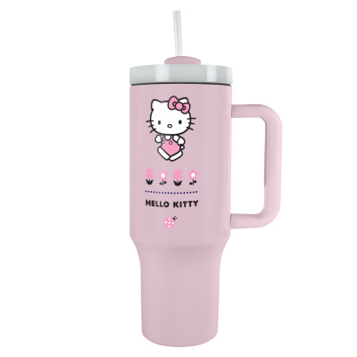 Hello Kitty cestovní termohrnek s brčkem 1200 ml