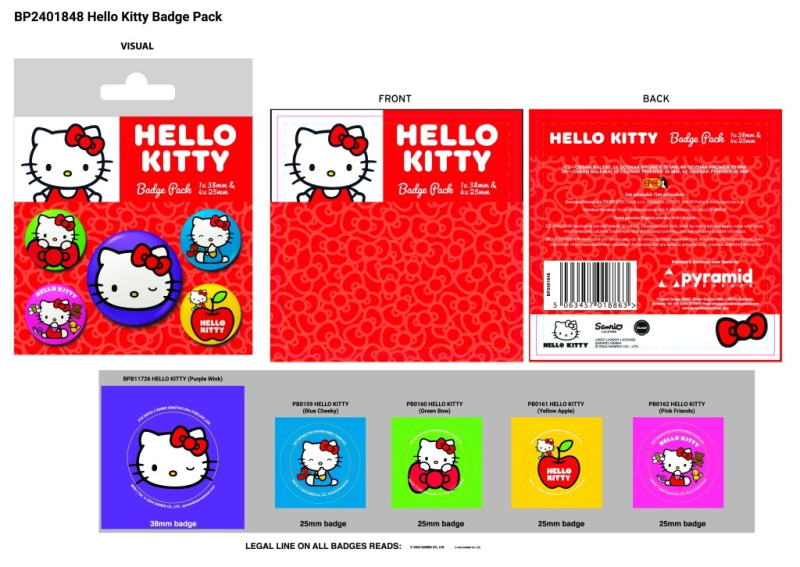 Sada odznaků Hello Kitty