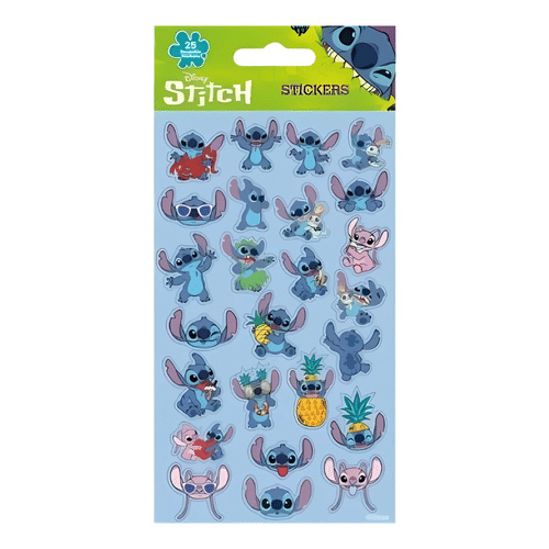 Opakovaně použitelné samolepky Lilo a Stitch modré