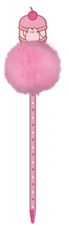 Pusheen kuličkové pero s pompom