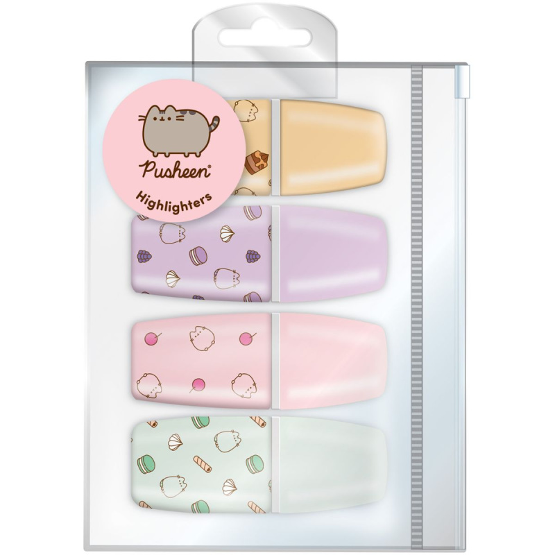 Pusheen zvýrazňovače – sada roztomilých pastelových zvýrazňovačů