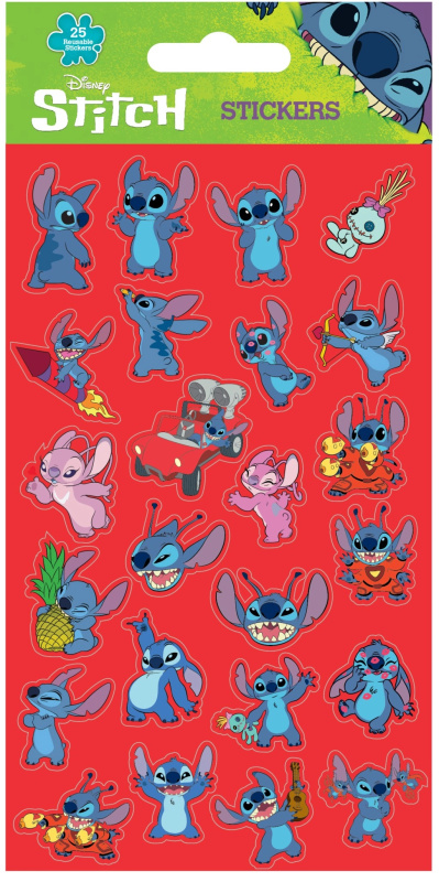 Samolepky Lilo a Stitch červené