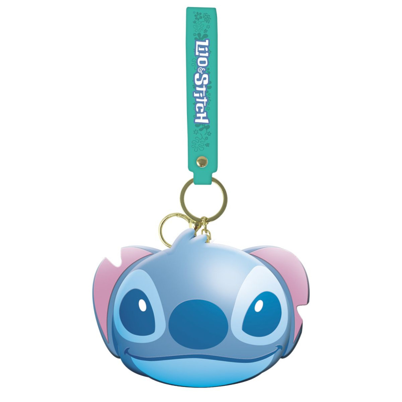 Klíčenka s mini peněženkou STITCH modrá
