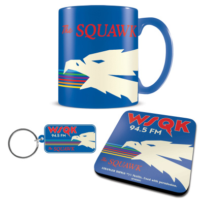 Stranger Things dárkový set – hrnek, podtácek a klíčenka