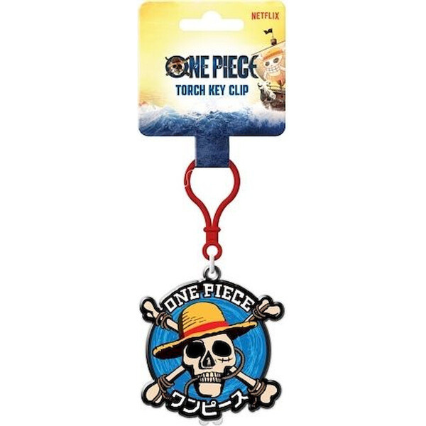 One Piece klíčenka se svítilnou Straw Hat Crew Icon