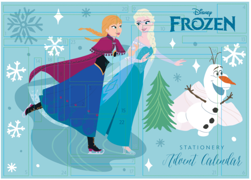 Adventní kalendář Frozen (papírenský)