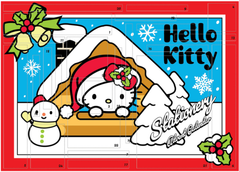 Adventní kalendář Hello Kitty (papírenský)