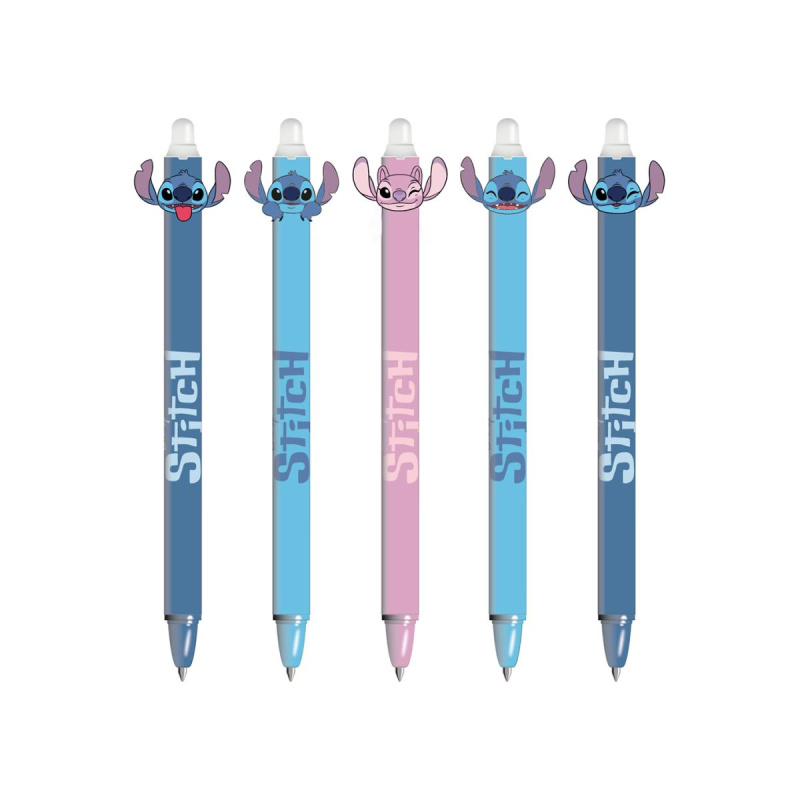 Gumovací gelové pero modré STITCH DPL30