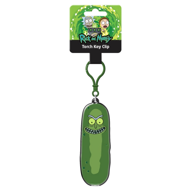 Klíčenka se svítilnou Rick a Morty Pickle Rick