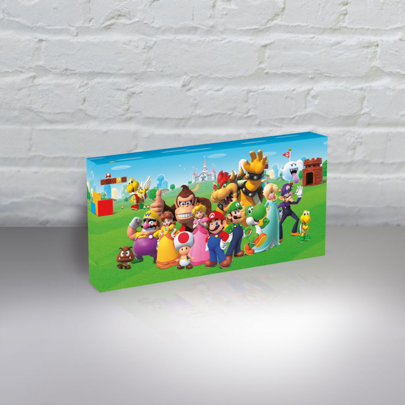 Svíticí nástěnný obraz SUPER MARIO – licencovaná dekorace s podsvícením