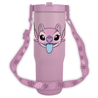 Cestovní hrnek s popruhem Lilo a Stitch Angel