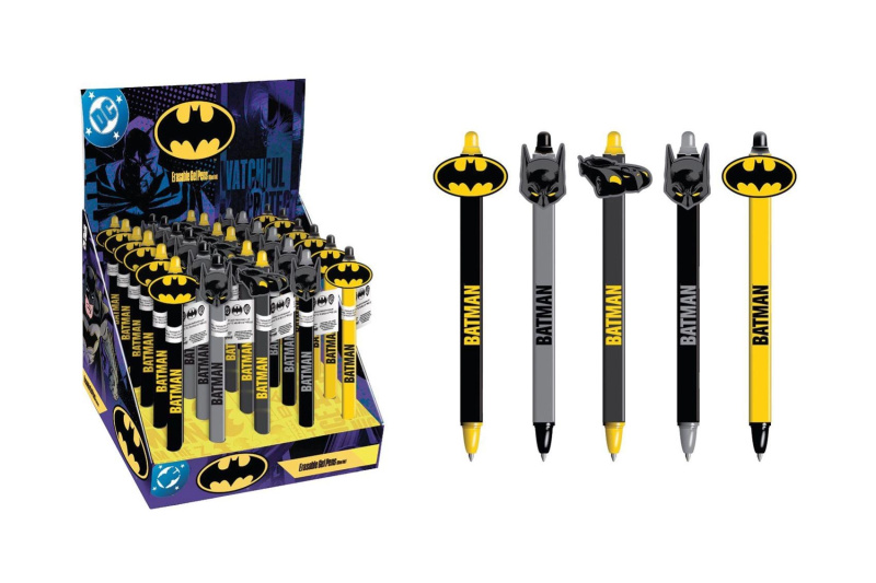 Gumovací pero Batman s 3D topperem 11 cm