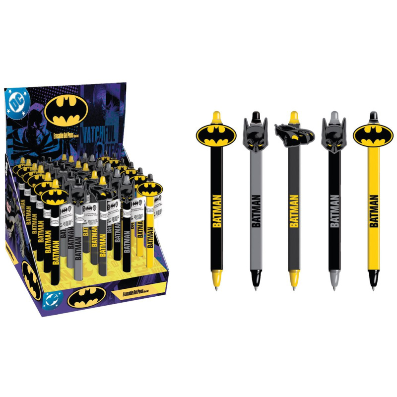 Gumovací pero Batman s 3D topperem 11 cm
