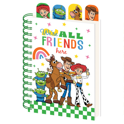 Toy story kroužkový blok a5 se záložkami