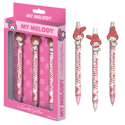 My Melody sada gumovacích gelových per 3 ks