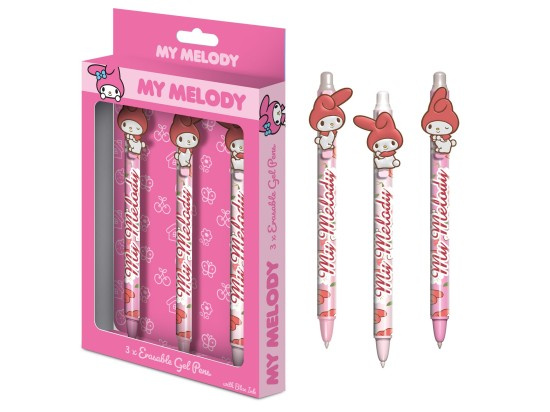My Melody sada gumovacích gelových per 3 ks