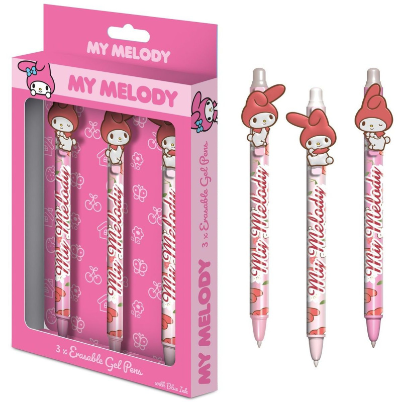 My Melody sada gumovacích gelových per 3 ks