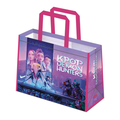 Eco taška K-pop Demon Hunters s růžovými uchy