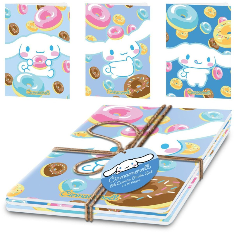 Cinnamoroll sada sešitů A5 (3 ks)