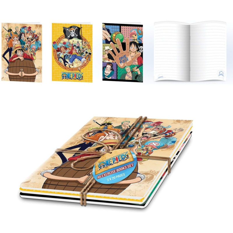 One Piece set sešitů A5 (3 ks)