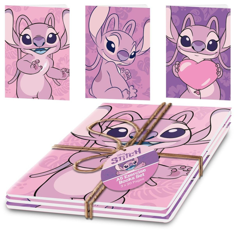 Lilo a Stitch set sešitů A5 Angel (3 ks)